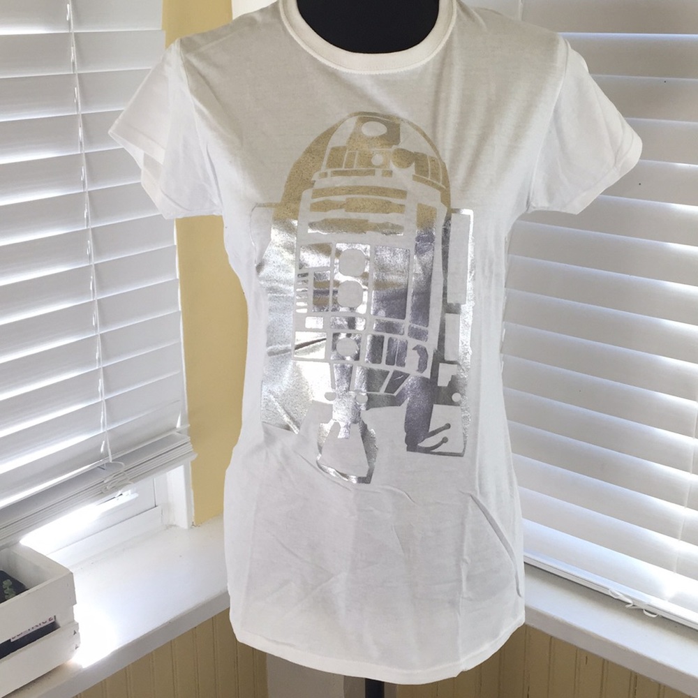 NWT Mighty Fine R2D2 White T-Shirt